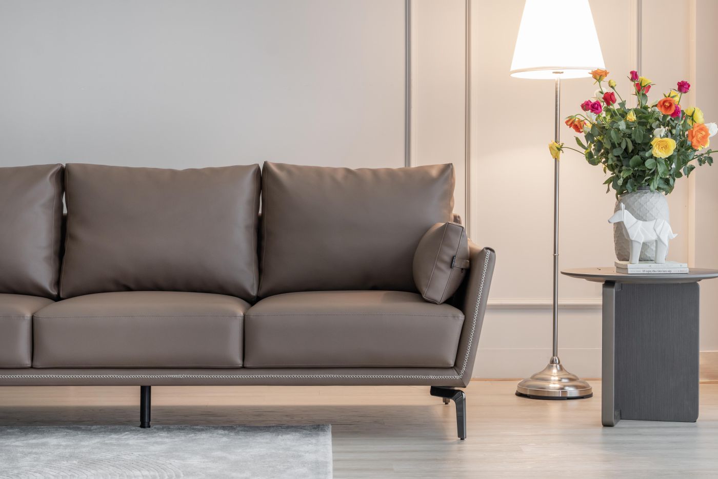 Dài 2.1m - da thật màu nâu